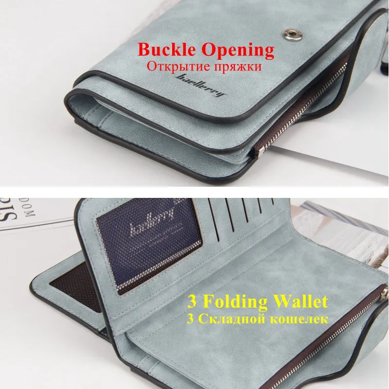 Fashion Women Wallets Long Wallet Female Purse Pu Leather Wallets Big Capacity Ladies Coin Purses Phone Clutch WWS046-1