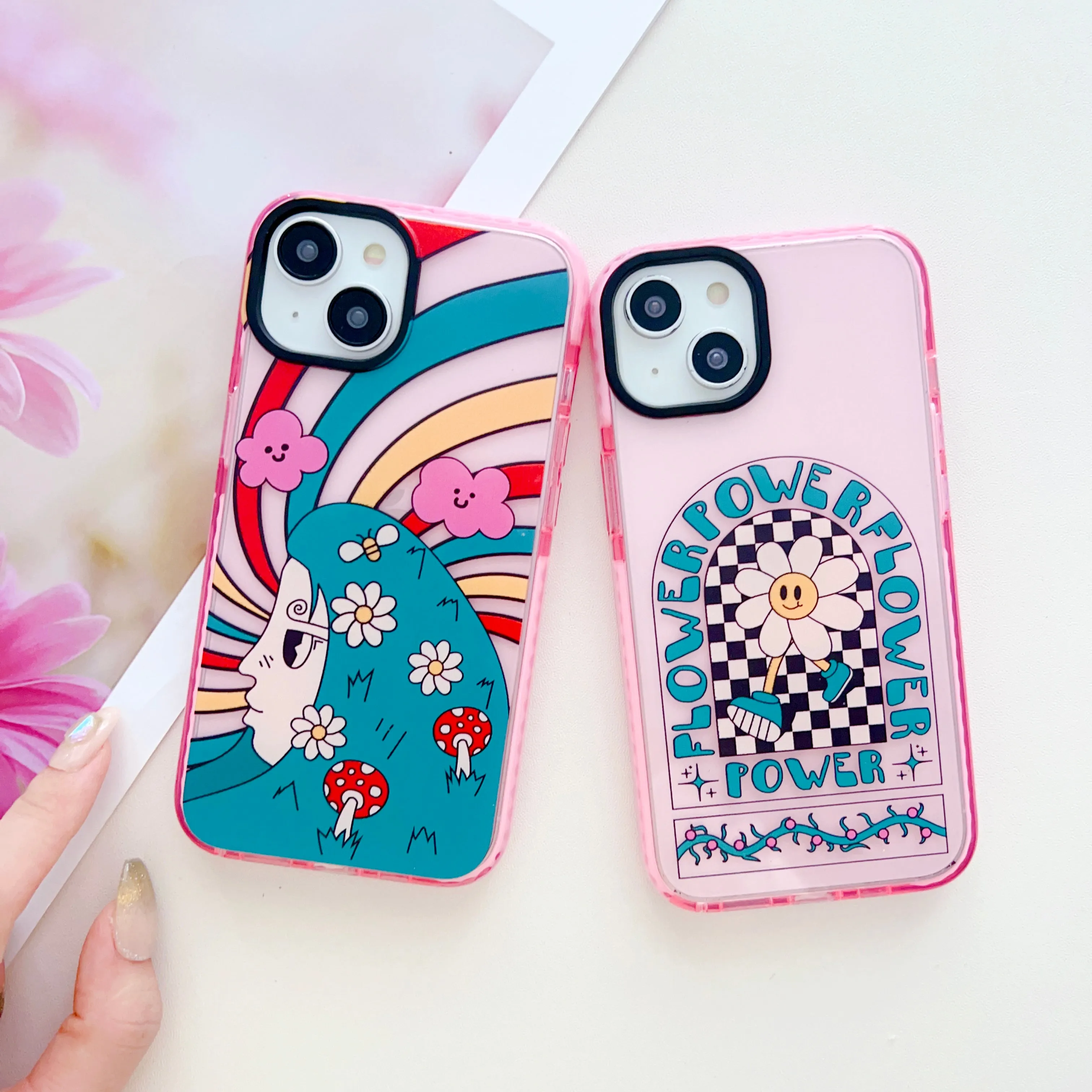 Flower Power Silicon Impact Proof Case for iPhone
