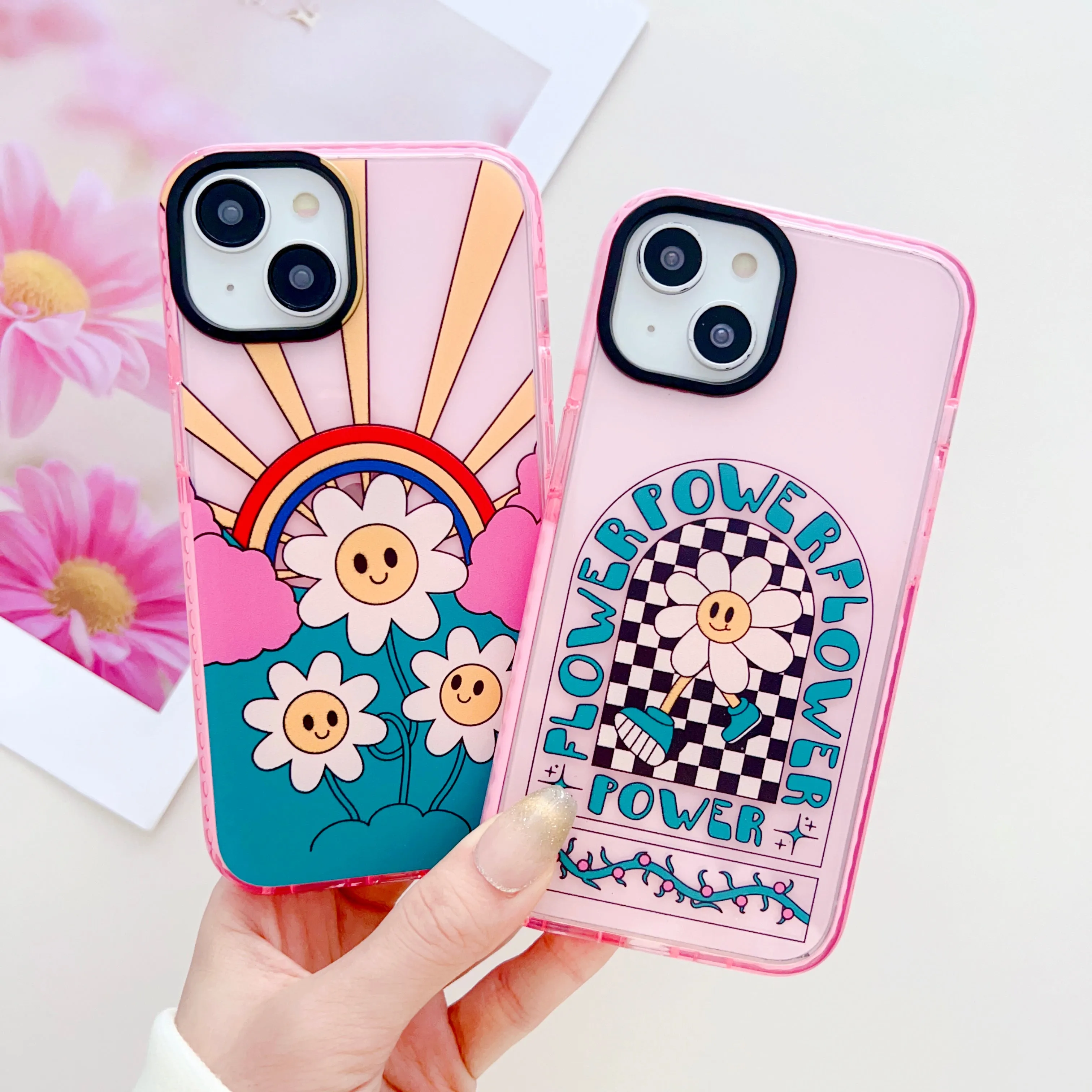 Flower Power Silicon Impact Proof Case for iPhone
