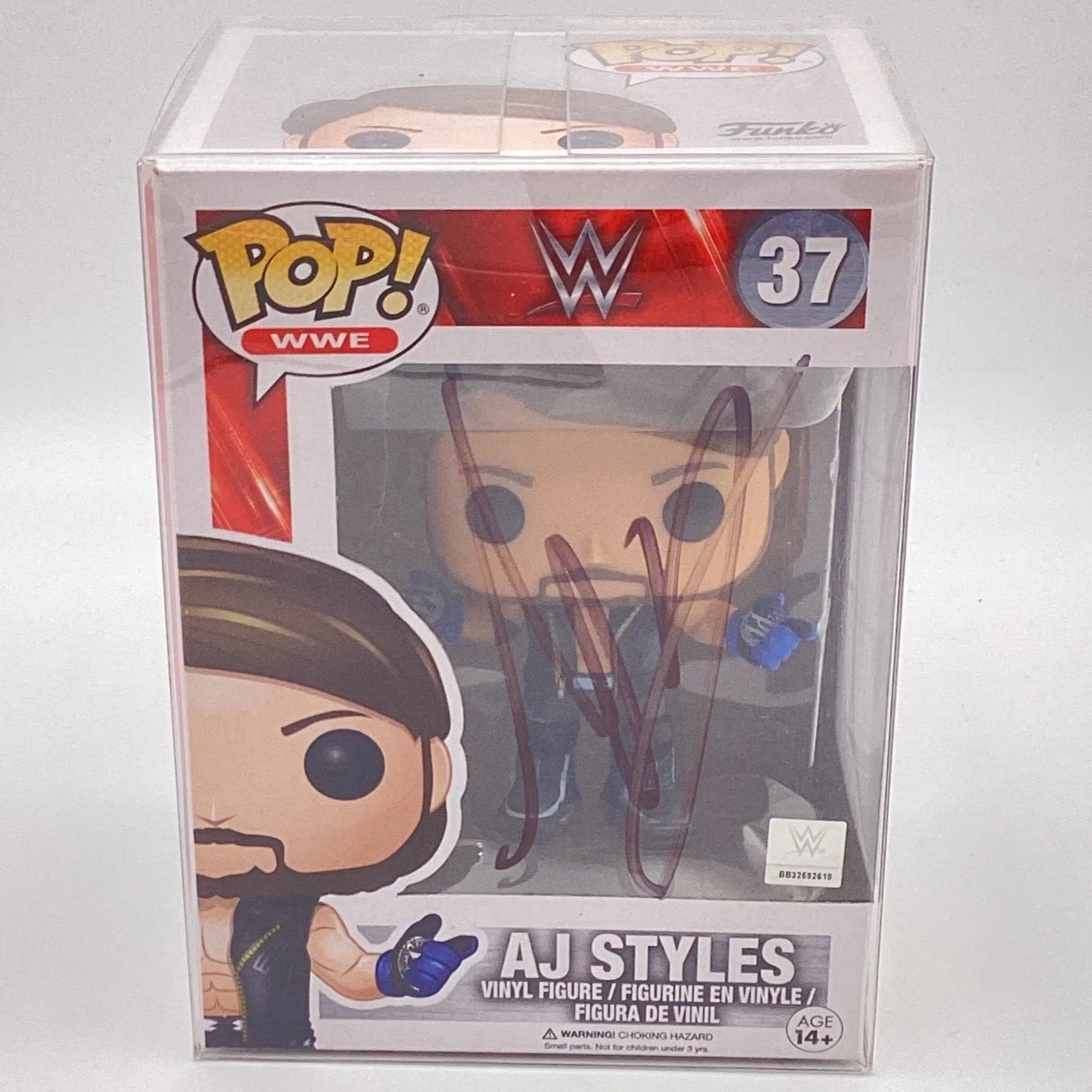 Funko Pop! WWE - AJ Styles (Autographed)