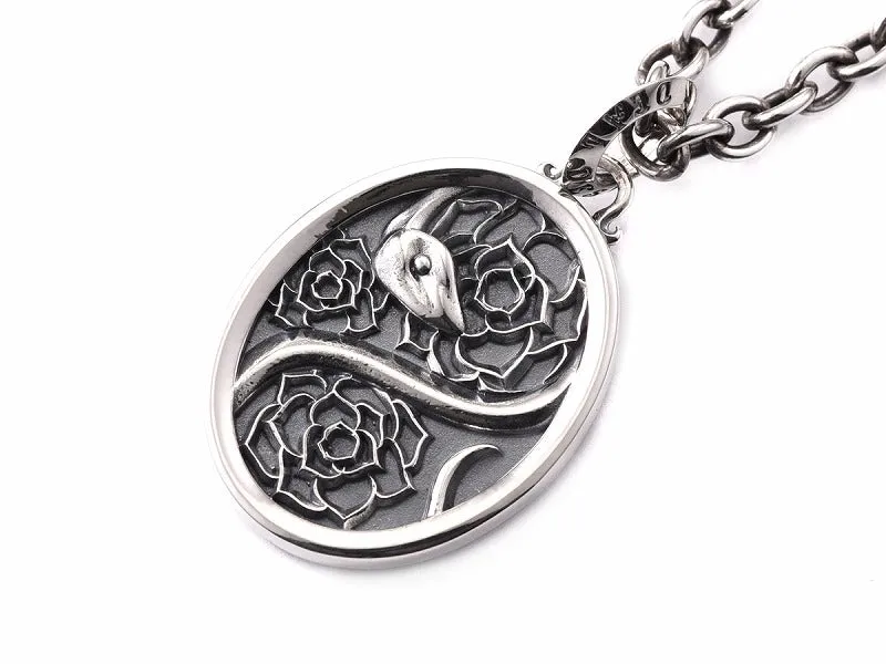 Garden Snake Coin Pendant