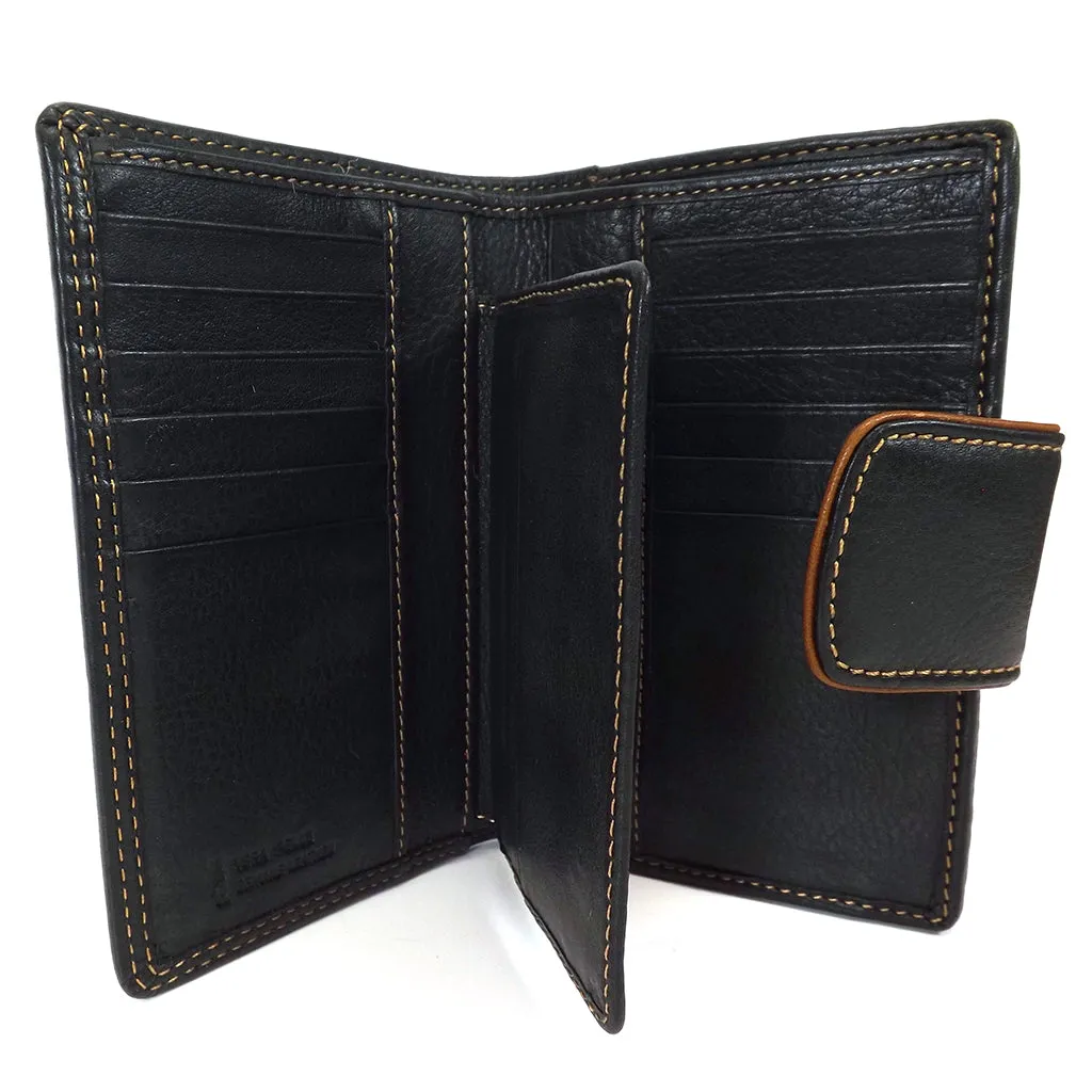 Gianni Conti Medium Wallet Purse - Style: 588356 - Black