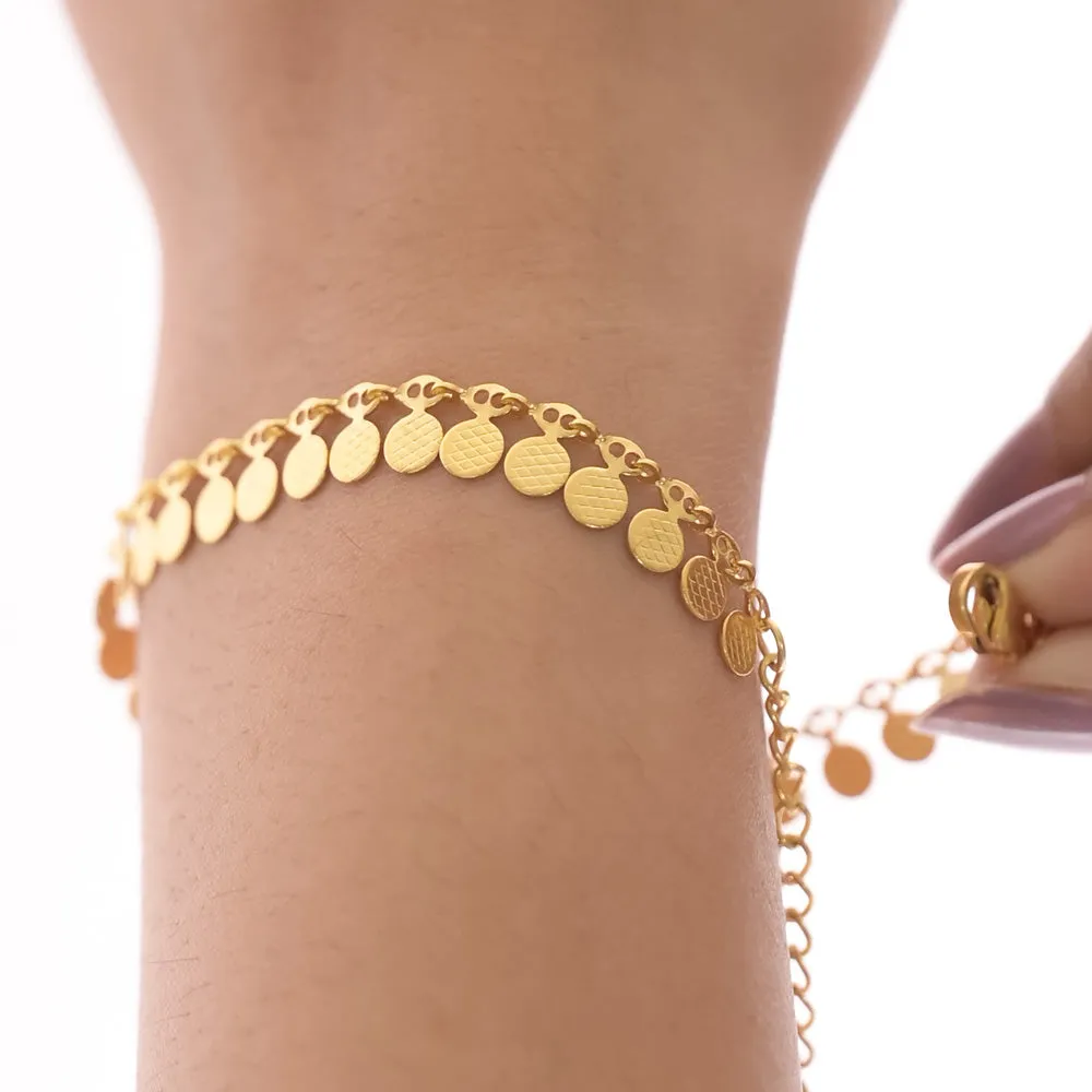 Gilded Charm Bracelet
