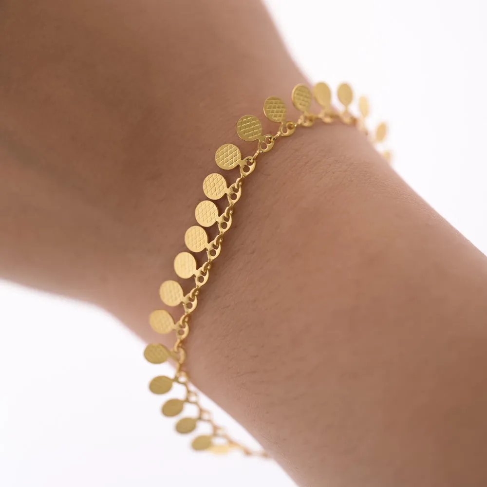 Gilded Charm Bracelet