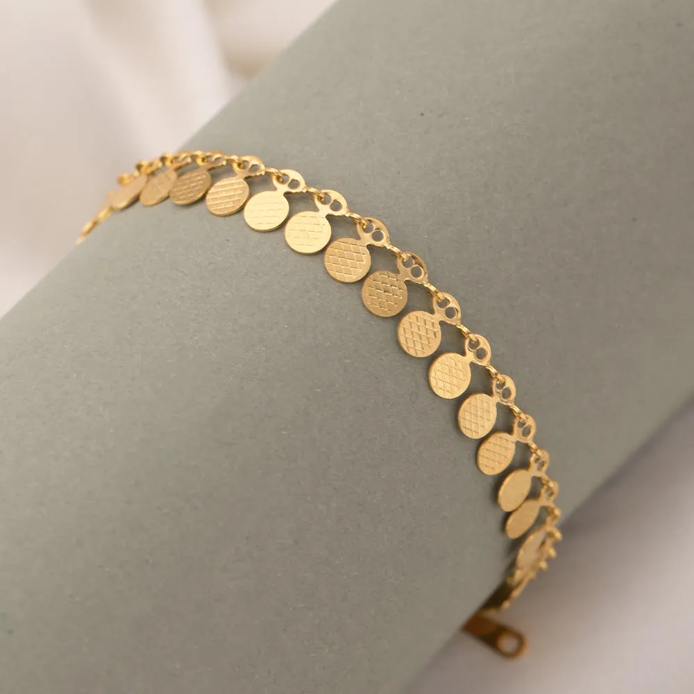 Gilded Charm Bracelet