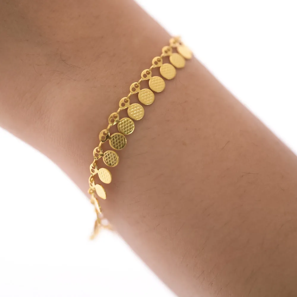 Gilded Charm Bracelet