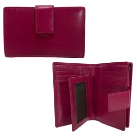 Golunski Tab Flapover Siena Purse - Style 7- 8028- Fuchsia