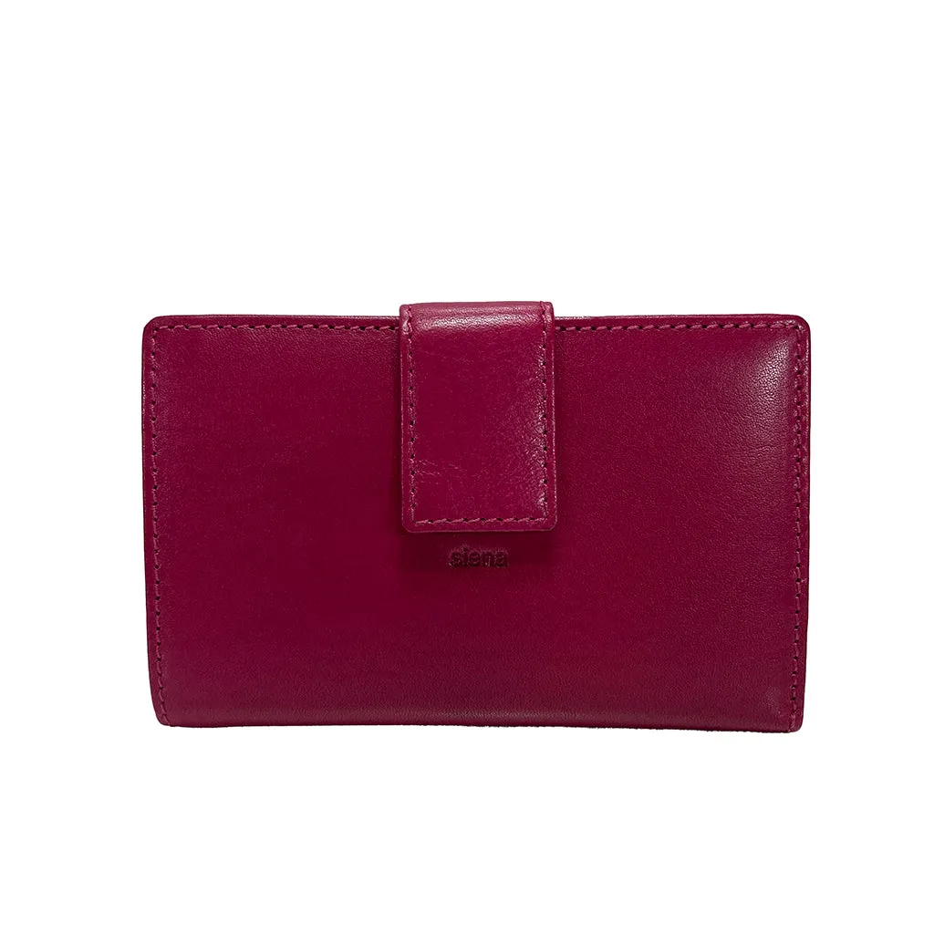 Golunski Tab Flapover Siena Purse - Style 7- 8028- Fuchsia