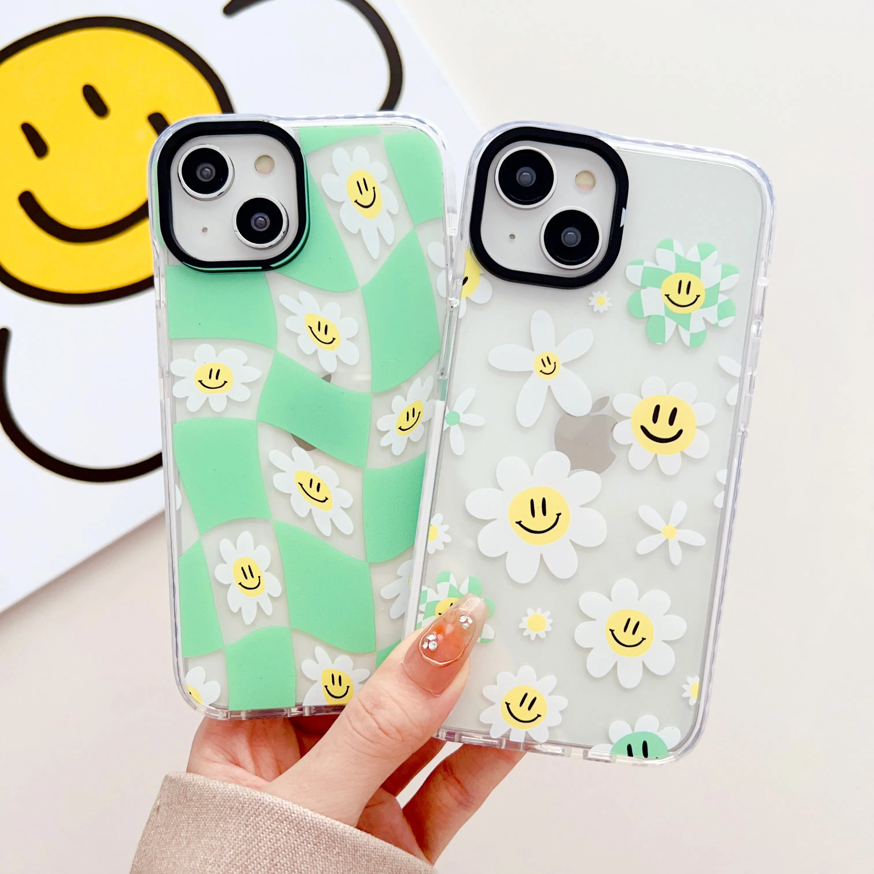 Happy Daisy Designer Impact Proof Silicon Phone Case for iPhone