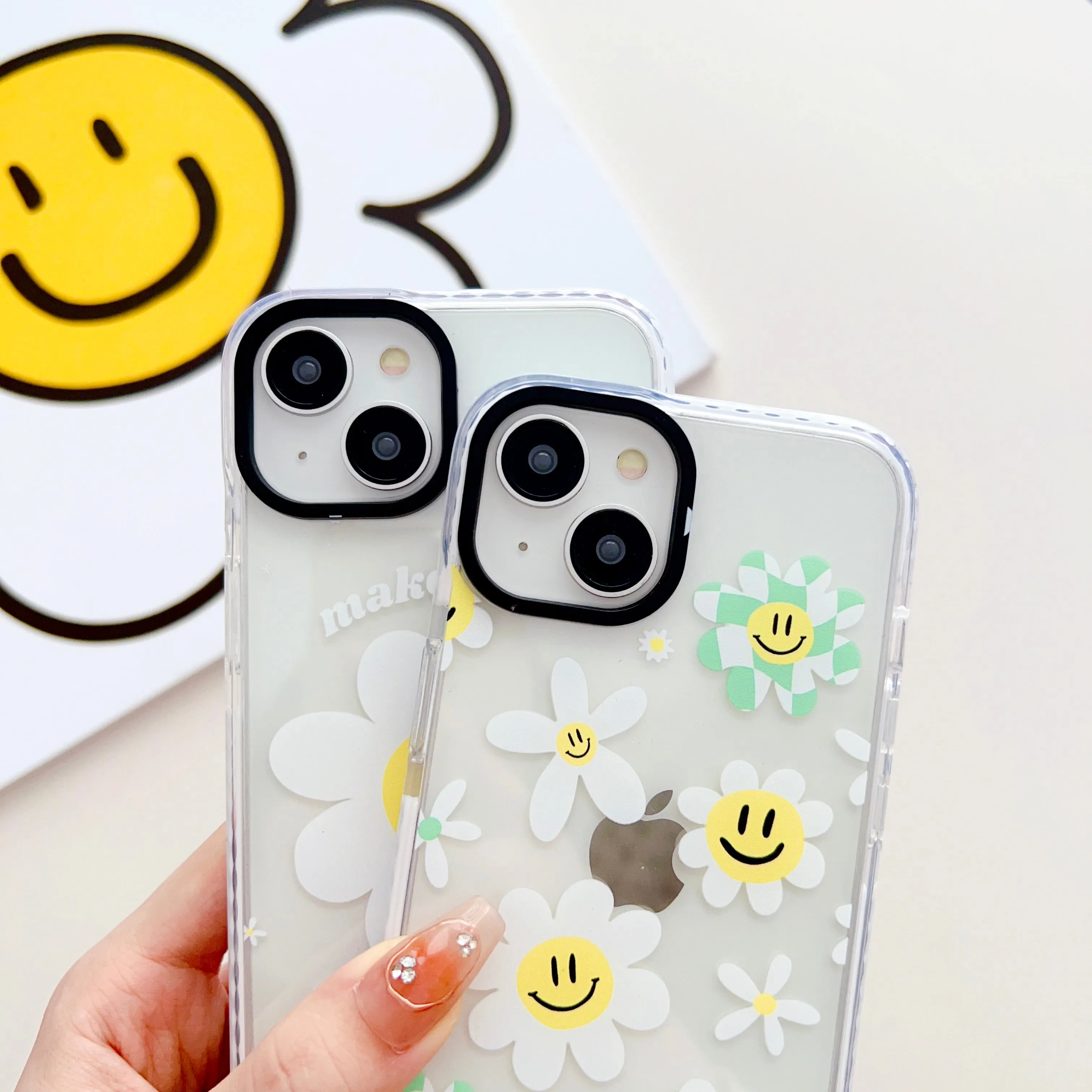 Happy Daisy Designer Impact Proof Silicon Phone Case for iPhone