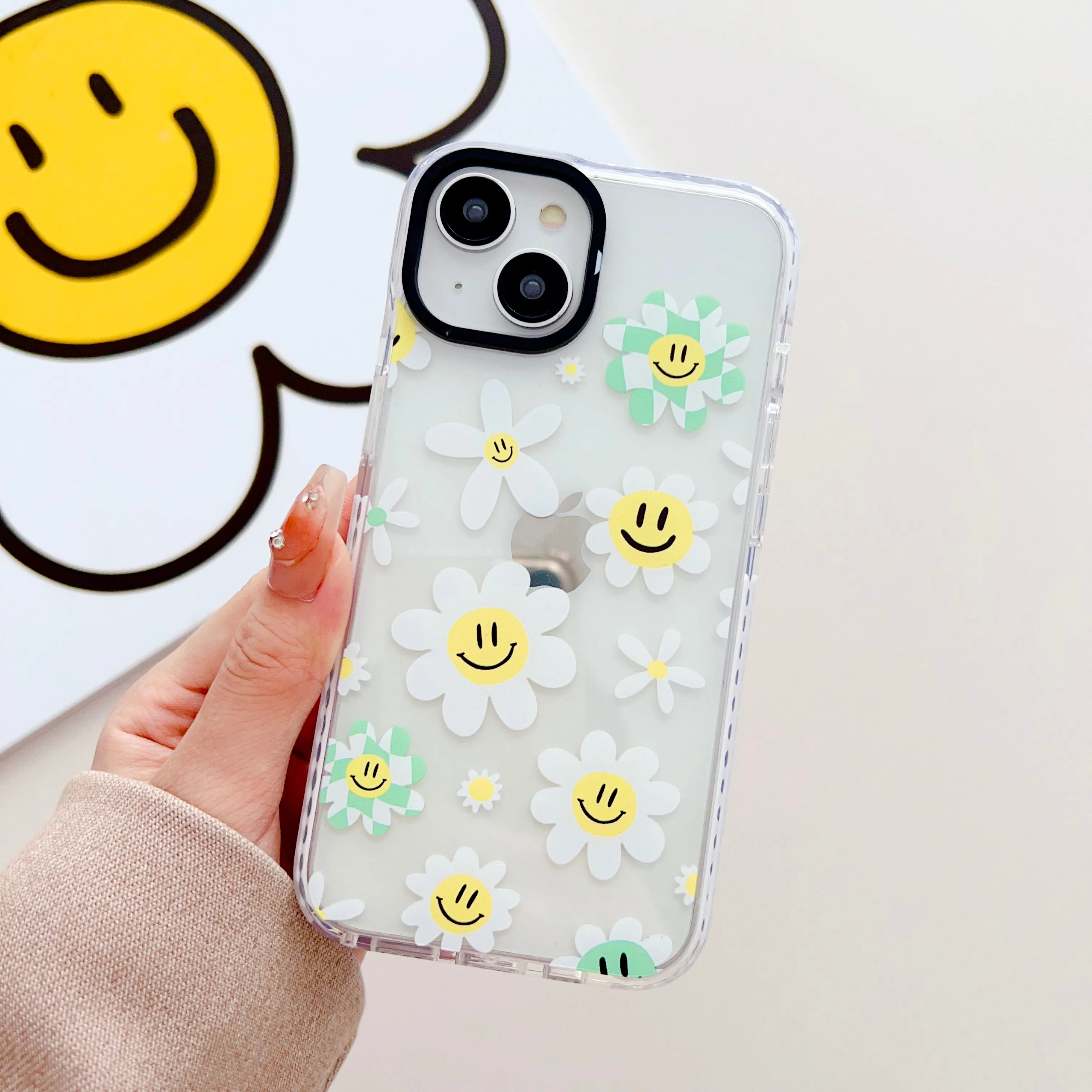 Happy Daisy Designer Impact Proof Silicon Phone Case for iPhone