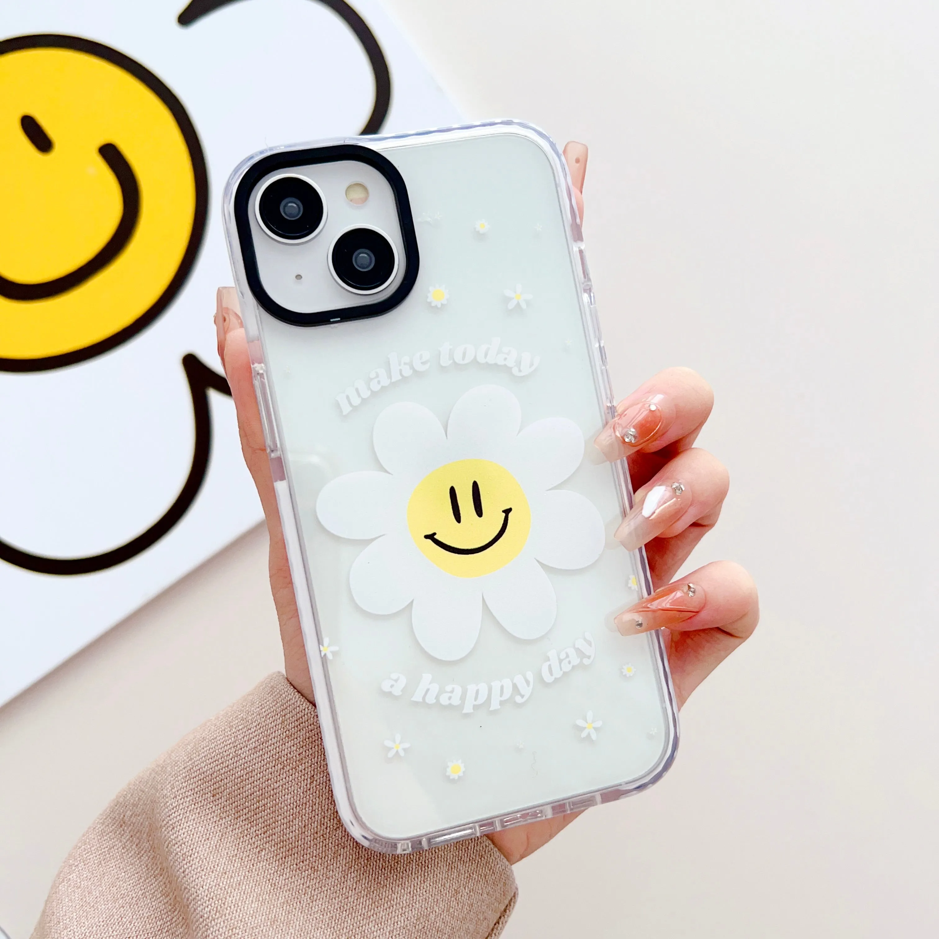 Happy Daisy Designer Impact Proof Silicon Phone Case for iPhone