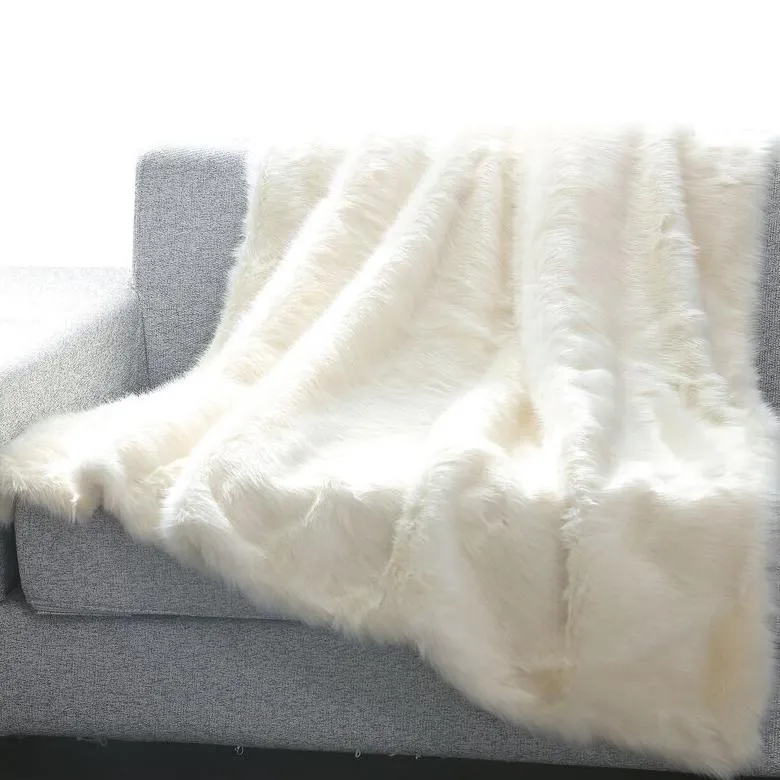 Heavy Faux Fur Throw Blanket – Assorted Styles