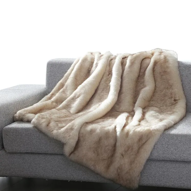 Heavy Faux Fur Throw Blanket – Assorted Styles