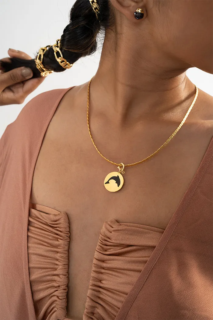 Hector Coin Charm with Chain