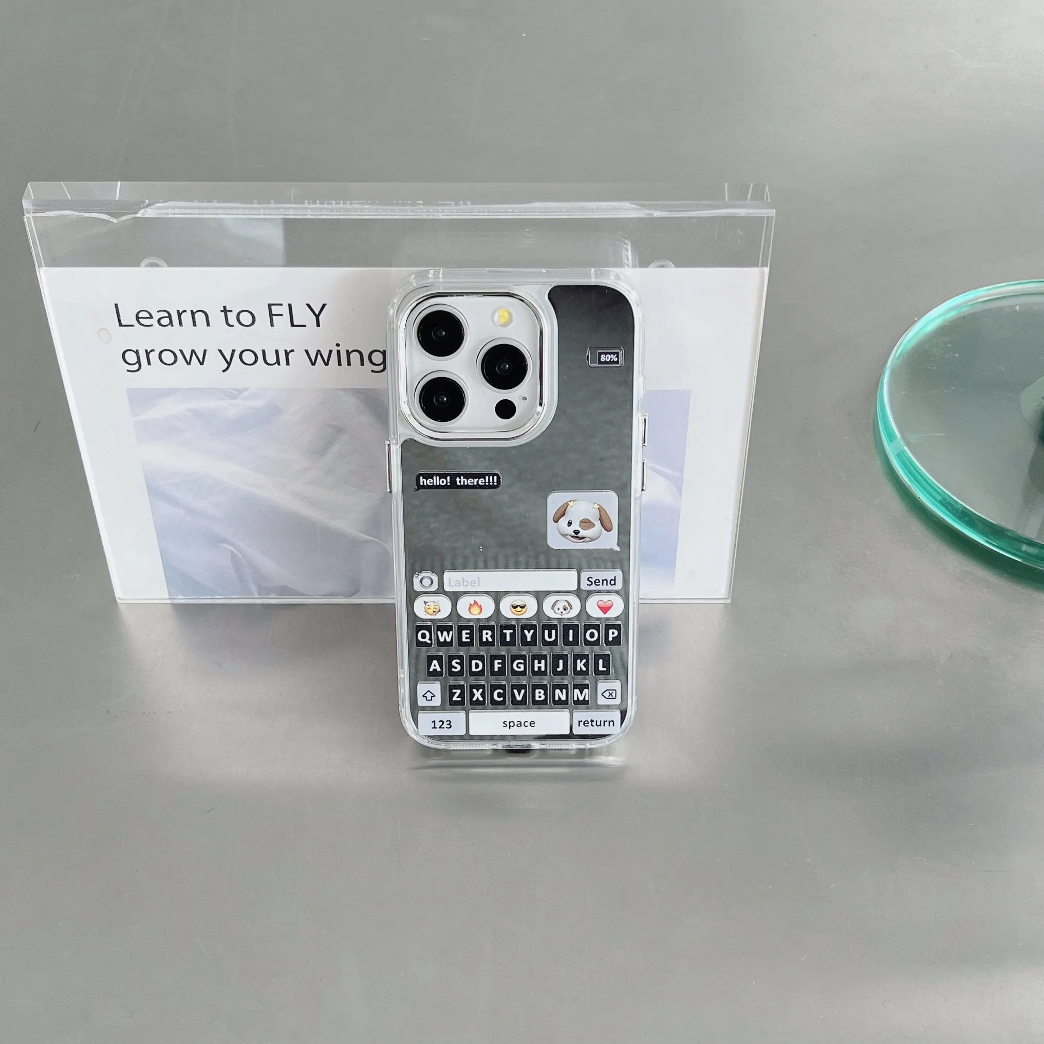 Hello! There Designer Chatbox Mirror Case for iPhone