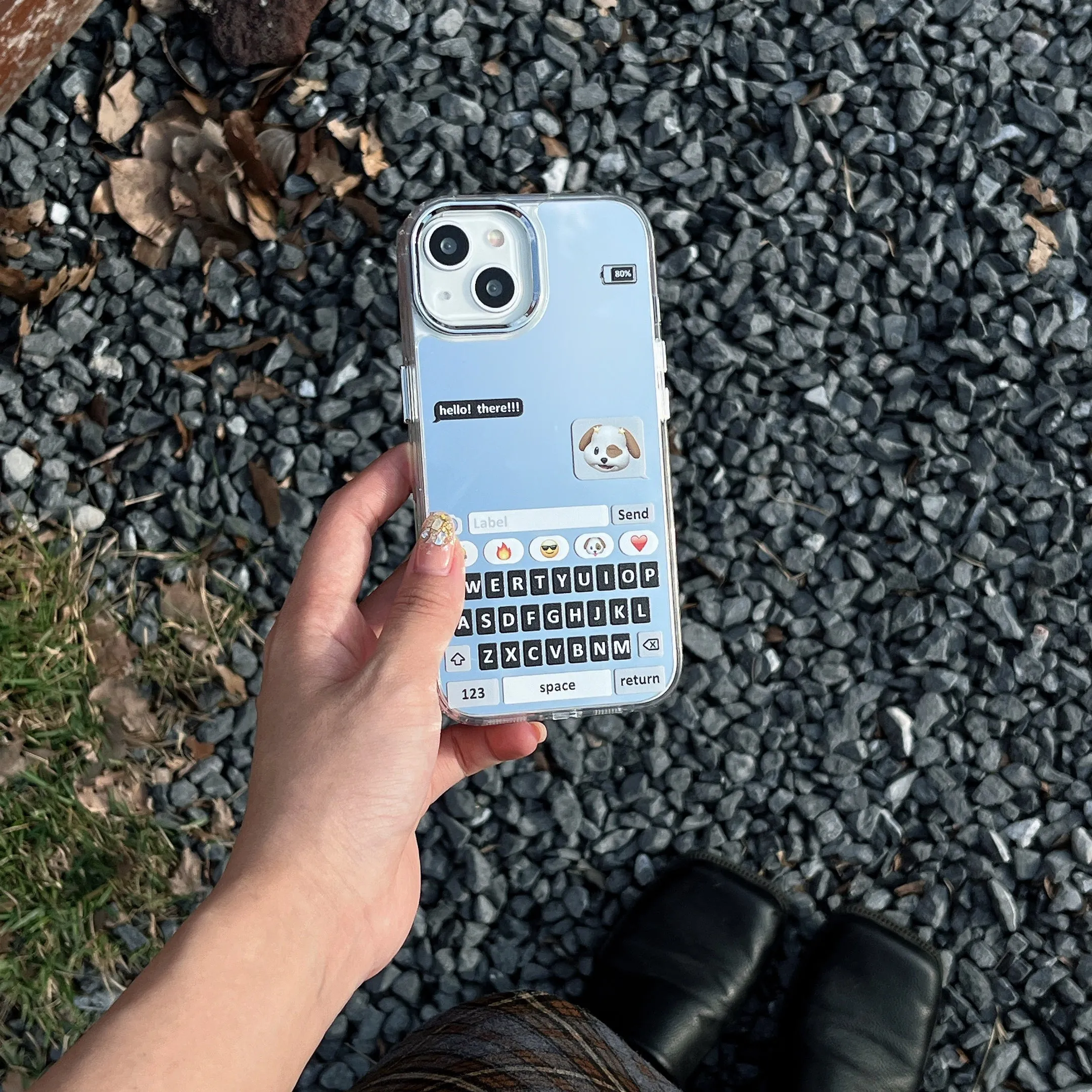 Hello! There Designer Chatbox Mirror Case for iPhone