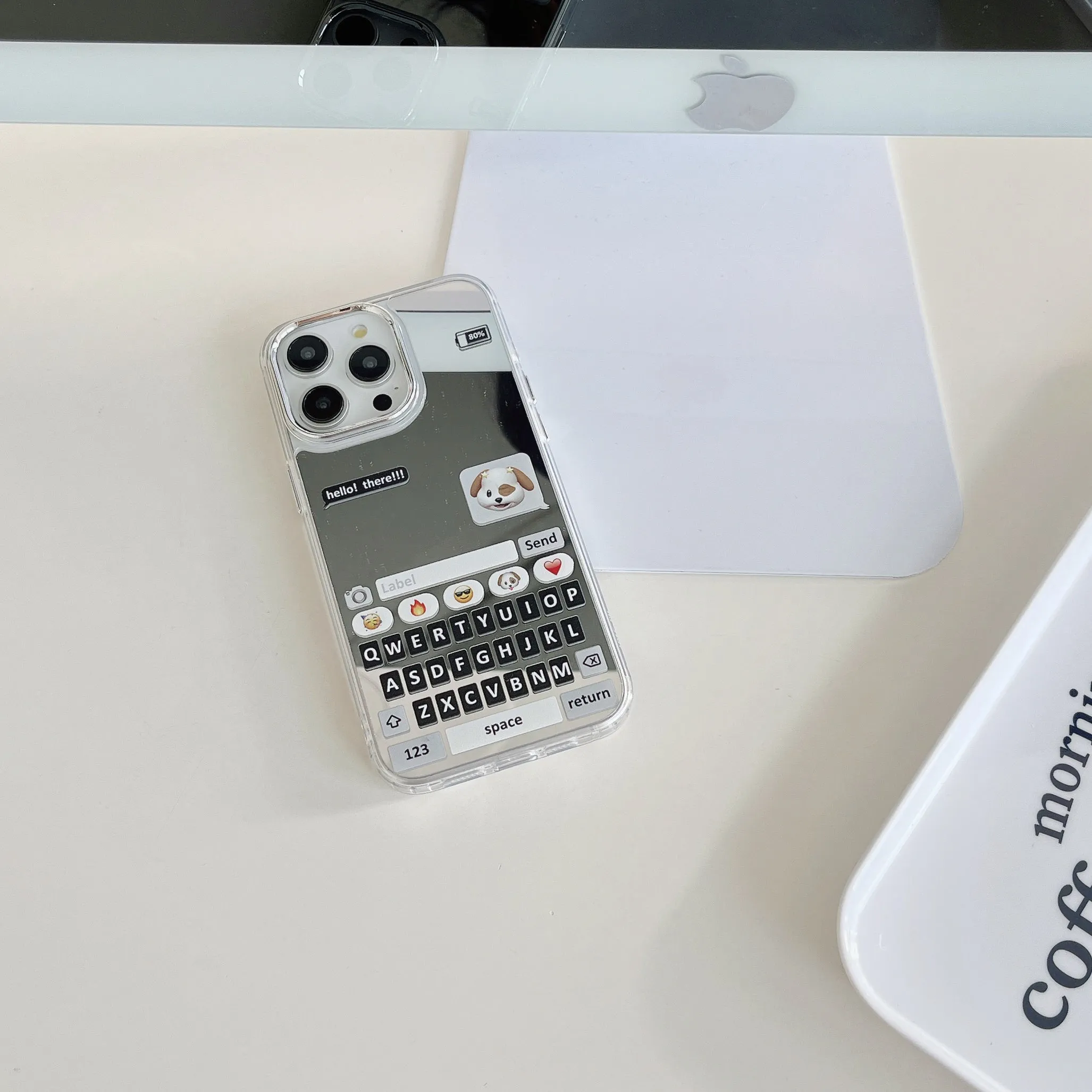 Hello! There Designer Chatbox Mirror Case for iPhone