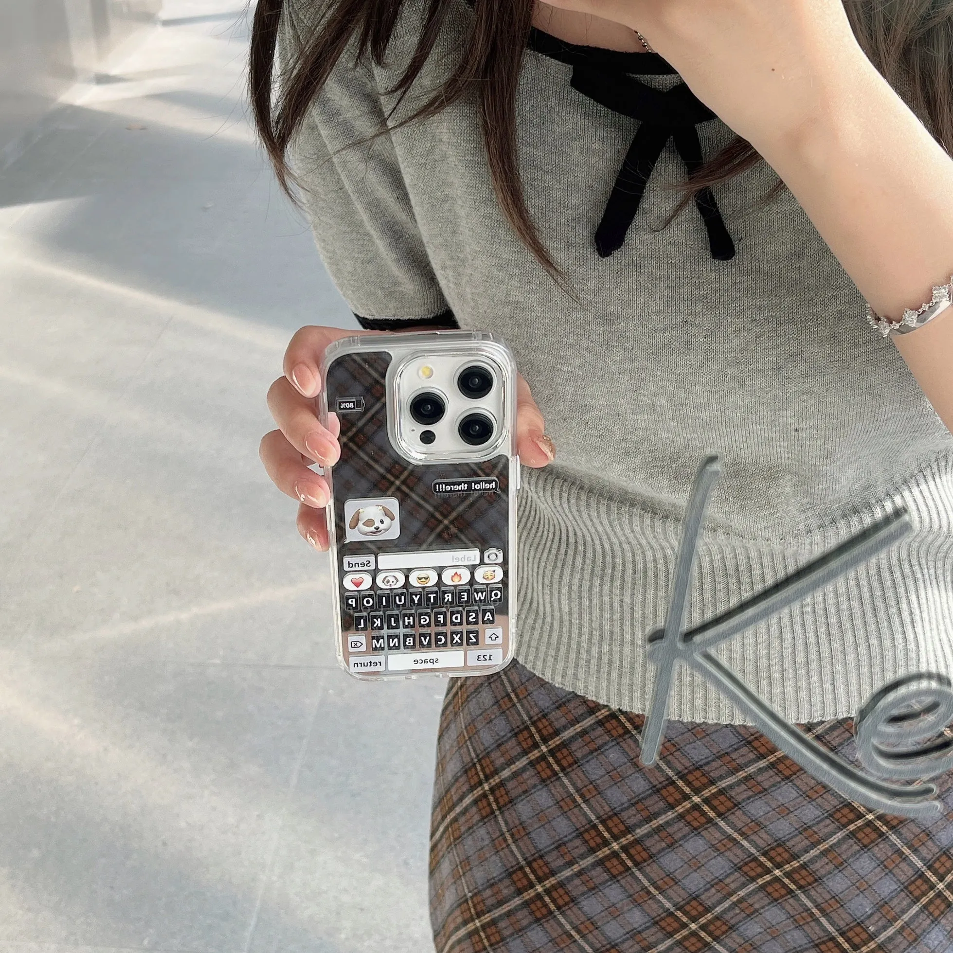 Hello! There Designer Chatbox Mirror Case for iPhone