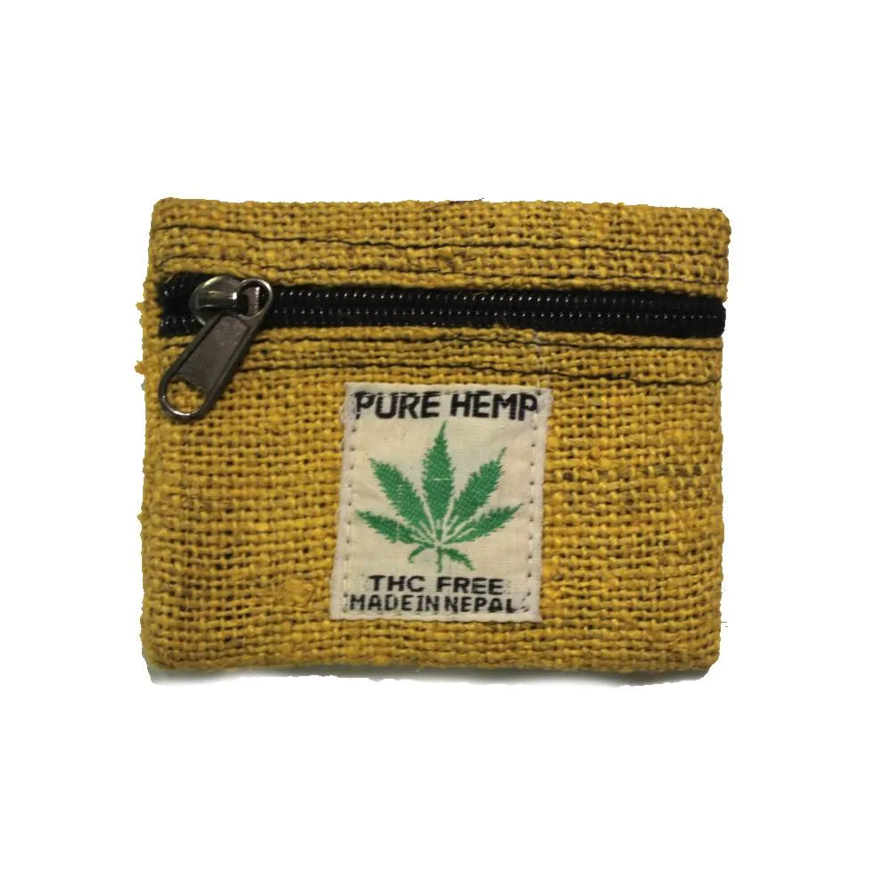 hemp coin purse