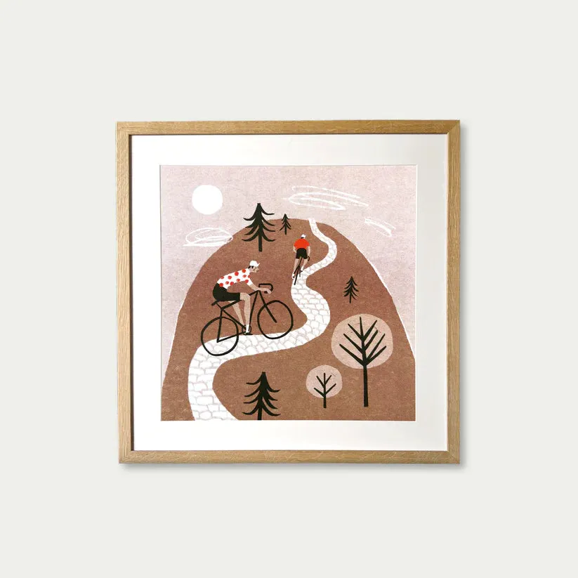 Hill Climb Print - 30cm x 30cm