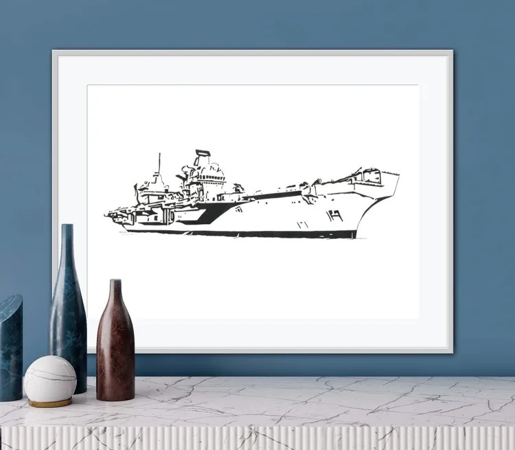 HMS Queen Elizabeth 02 - R08 - INDIGO ZULU INK