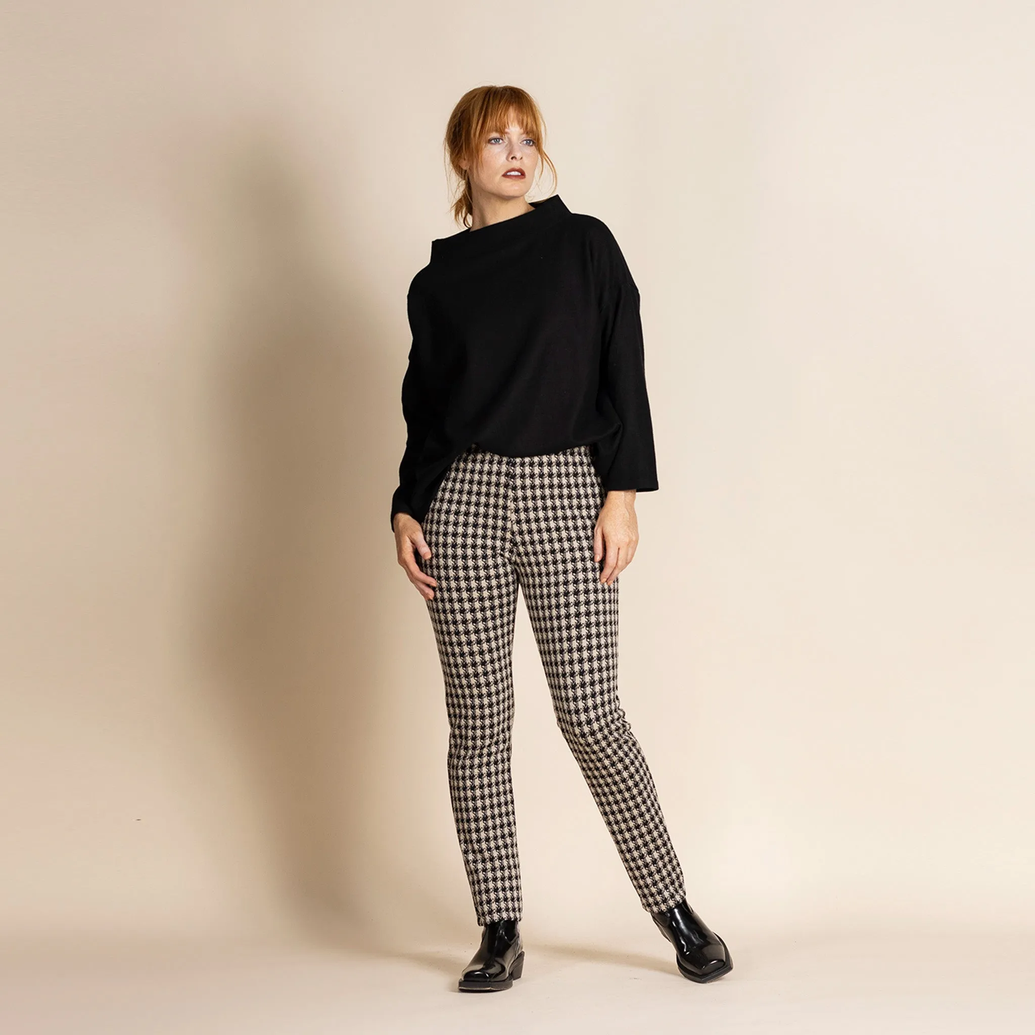 houndstooth beagle boy pant