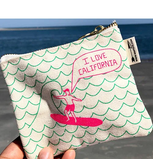 I Love California Coin Purse