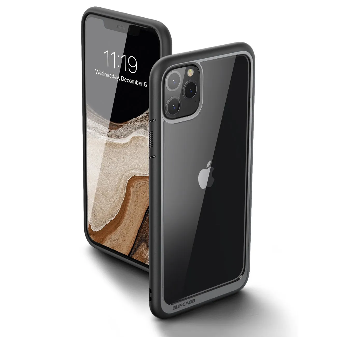 iPhone 11 Pro 5.8 inch Unicorn Beetle Style Clear Case-Black