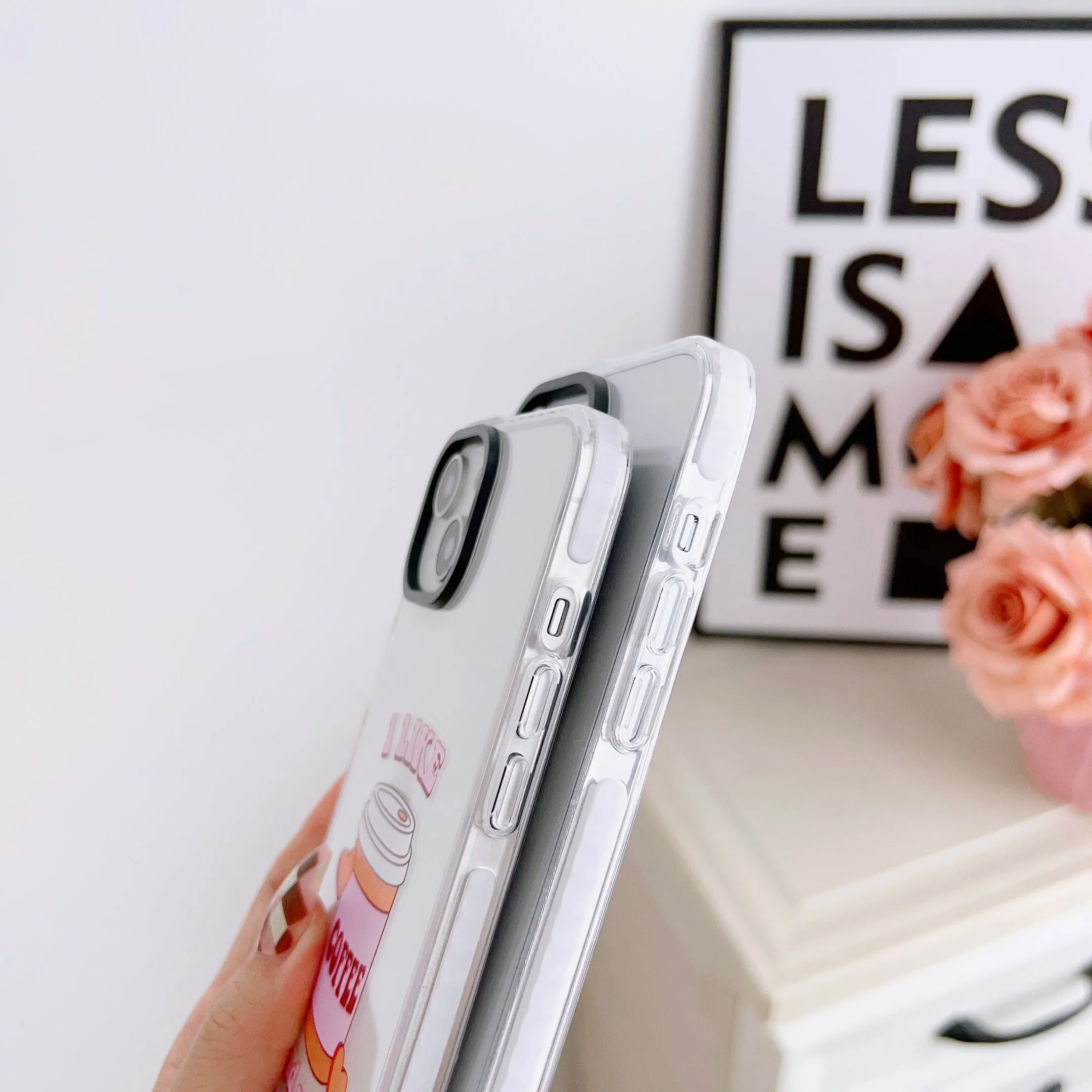 iPhone Impact Proof Silicon Case ( Coffee And Love )