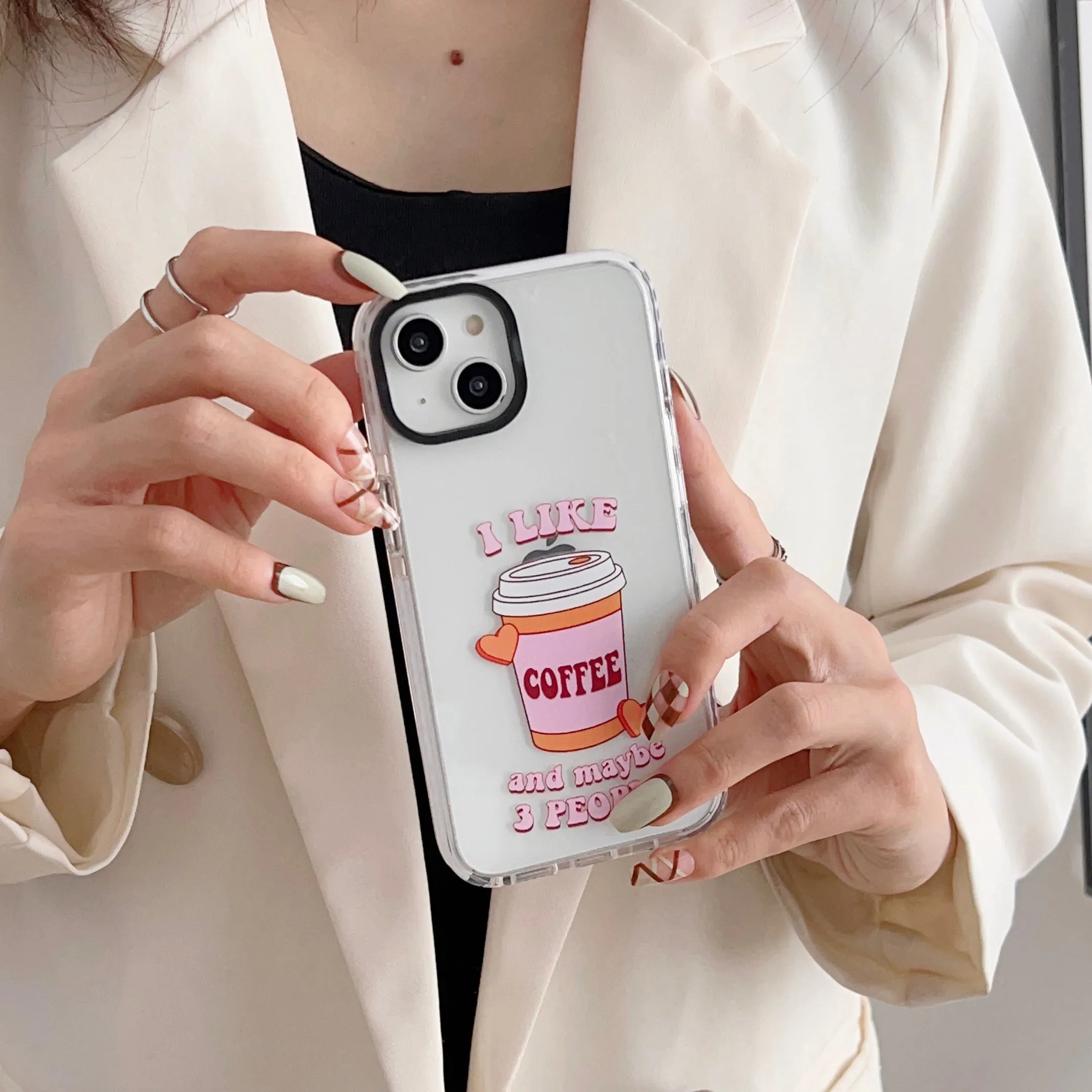 iPhone Impact Proof Silicon Case ( Coffee And Love )