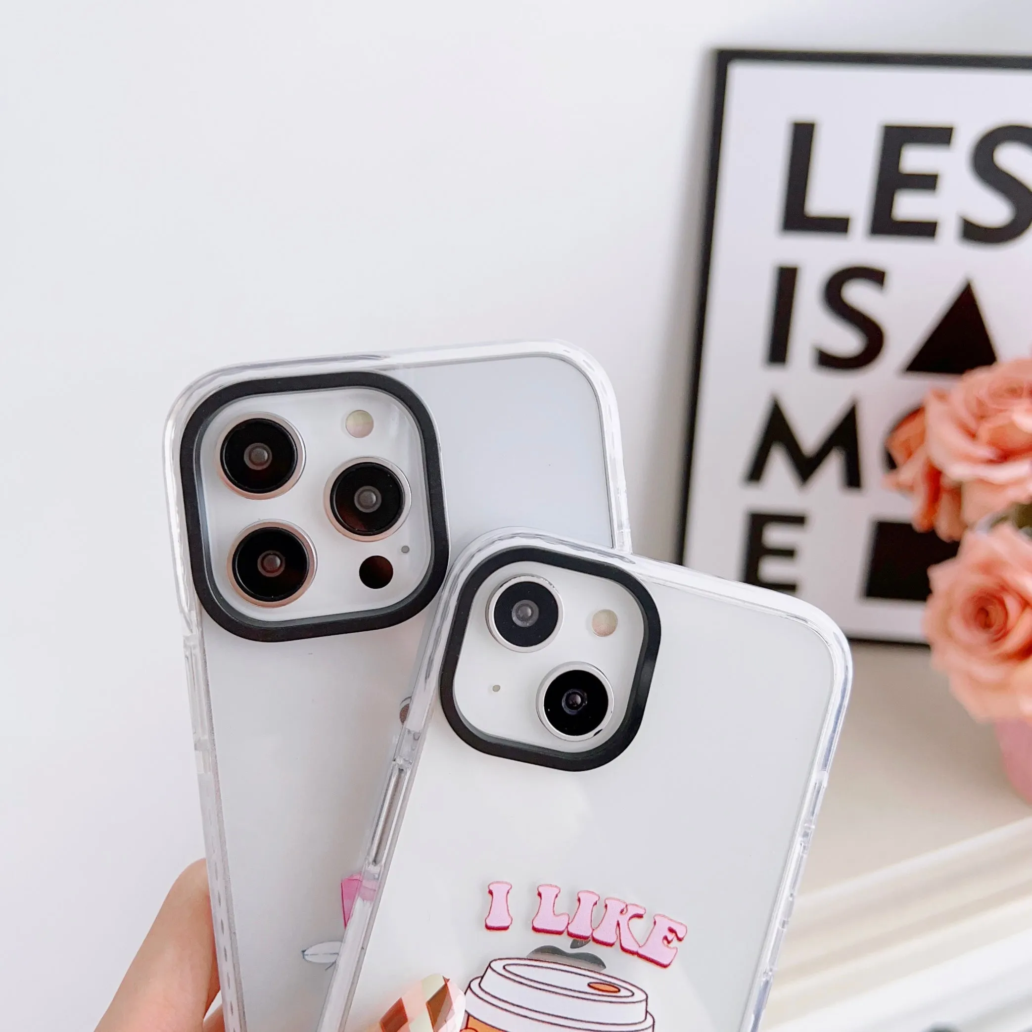 iPhone Impact Proof Silicon Case ( Coffee And Love )