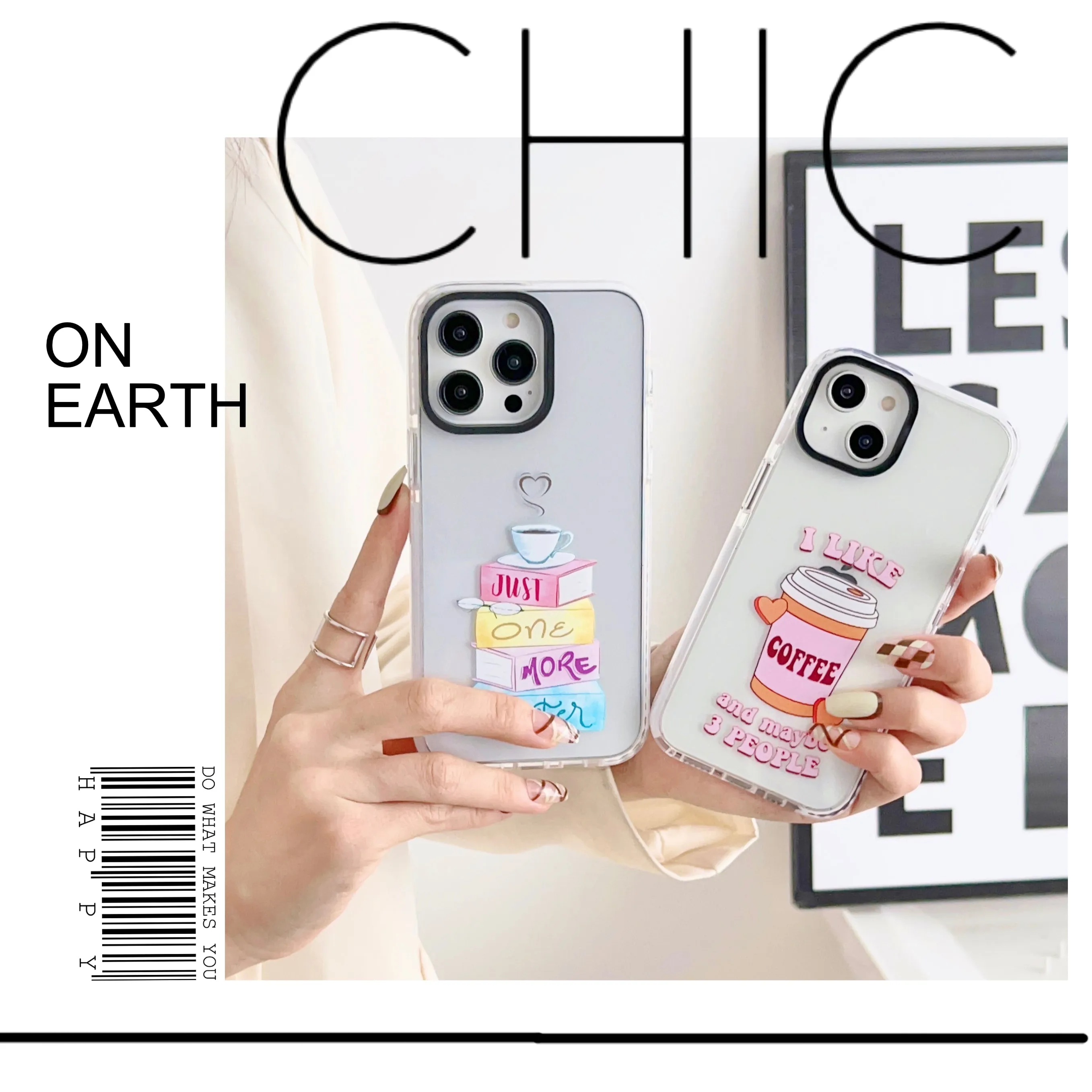 iPhone Impact Proof Silicon Case ( Coffee And Love )