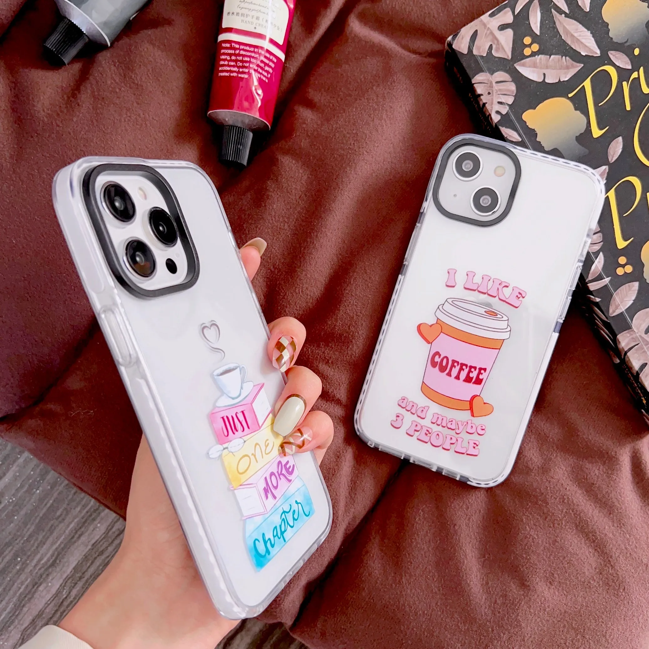 iPhone Impact Proof Silicon Case ( Coffee And Love )