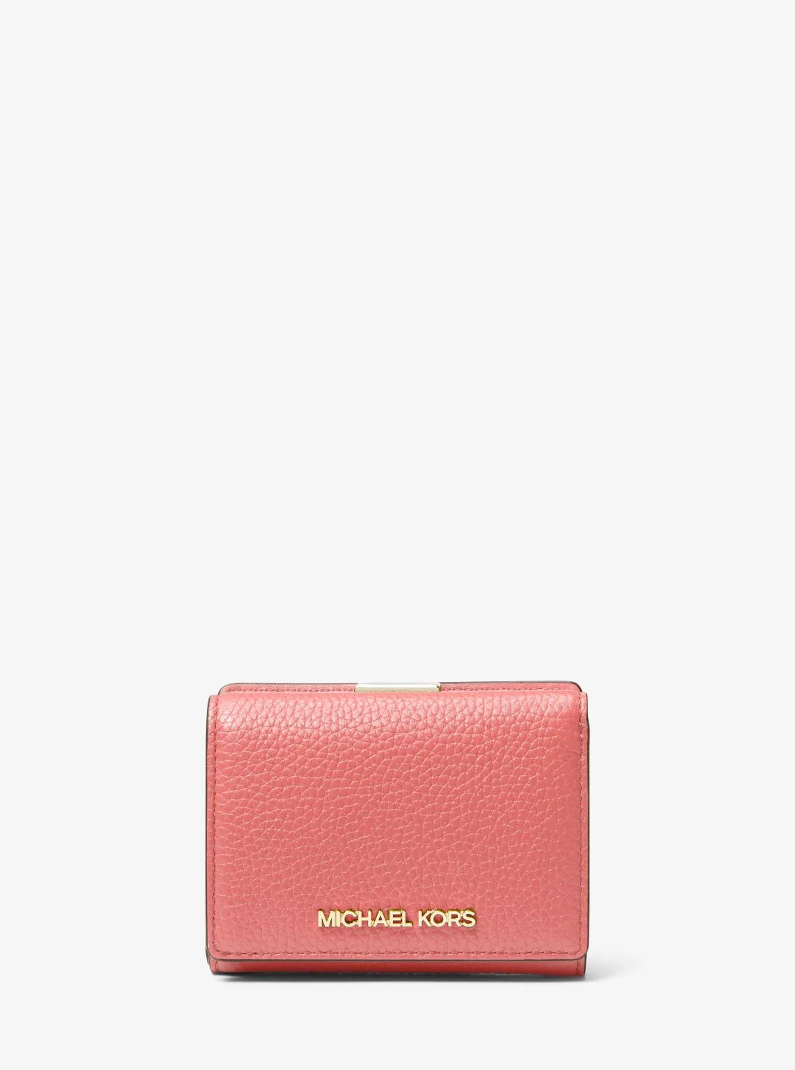 Jet Set Travel Medium Pebbled Leather Trifold Wallet