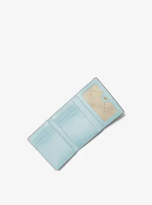 Jet Set Travel Medium Pebbled Leather Trifold Wallet