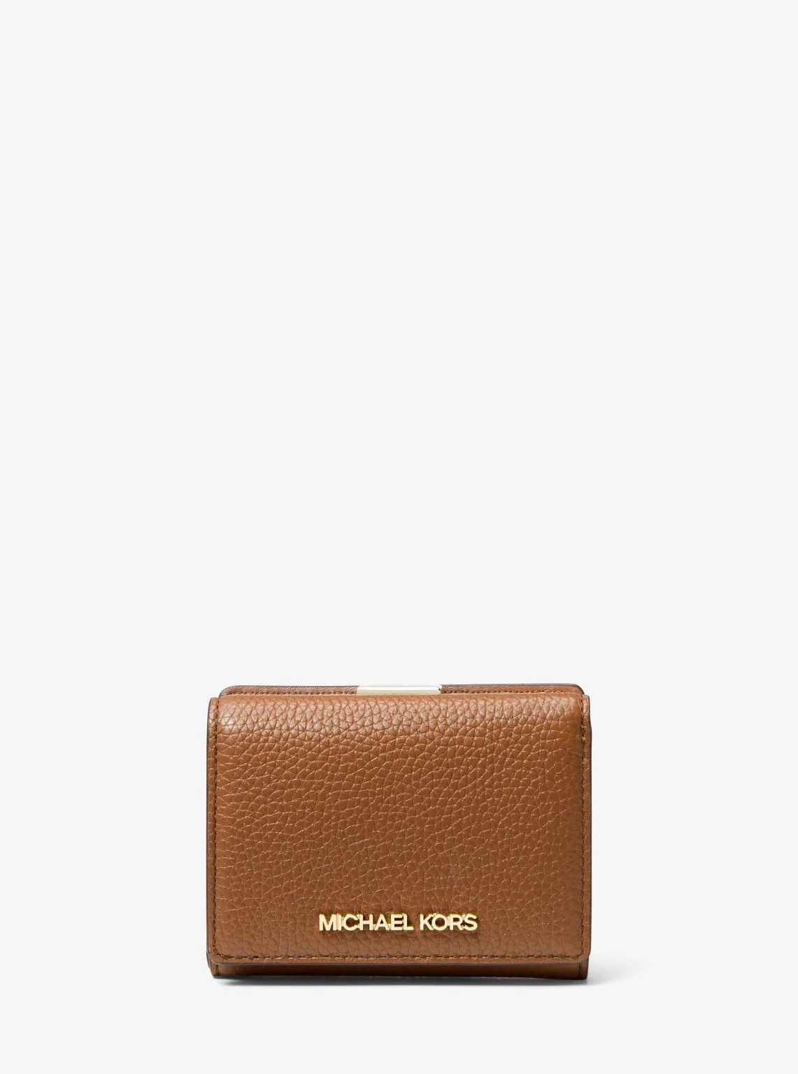 Jet Set Travel Medium Pebbled Leather Trifold Wallet