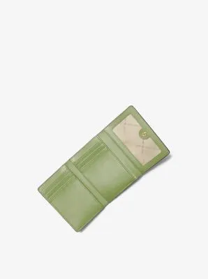 Jet Set Travel Medium Pebbled Leather Trifold Wallet