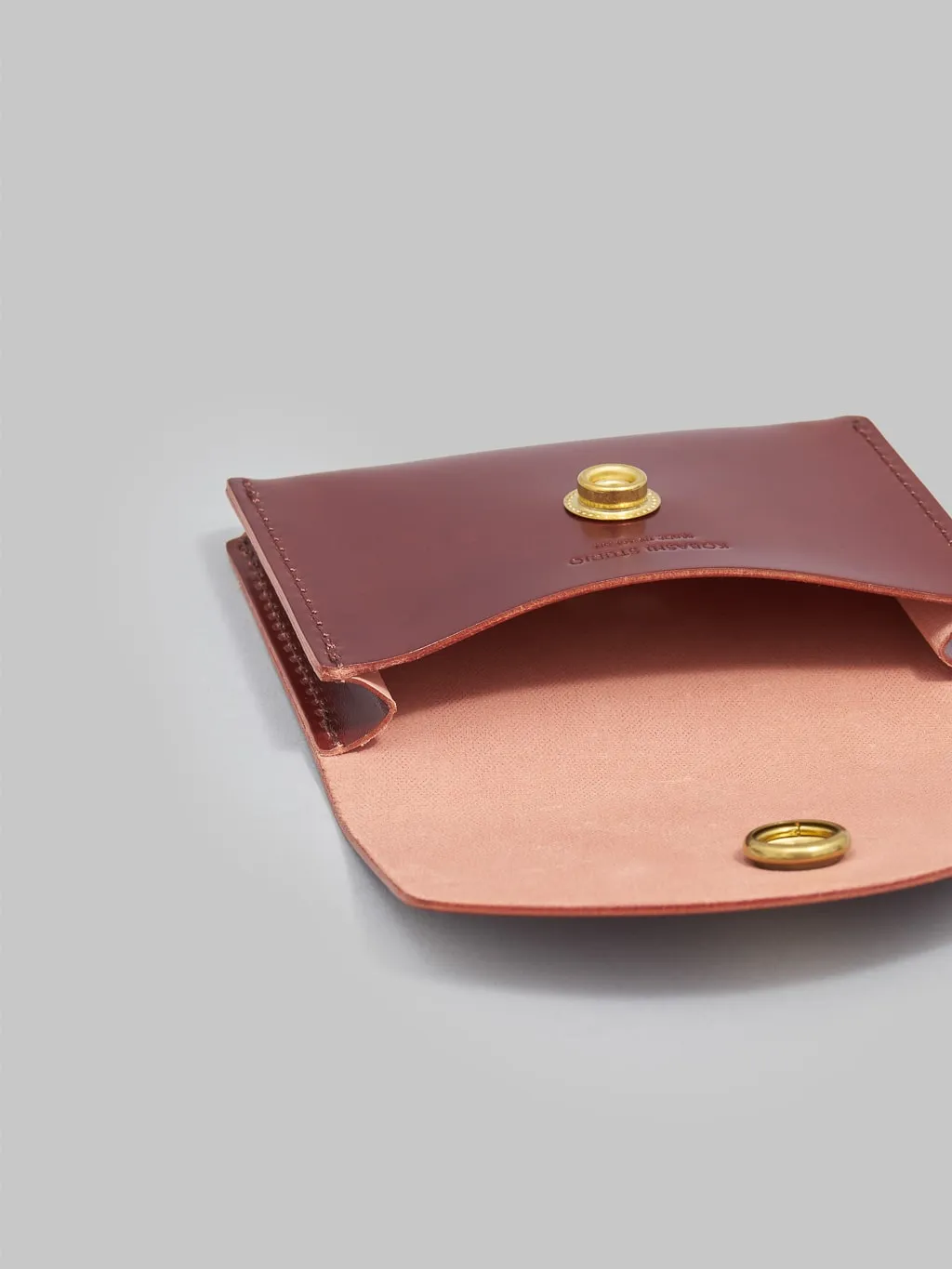 Kobashi Studio Cordovan Card Case Red Brown