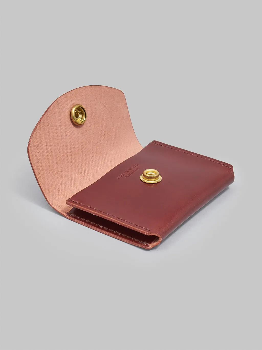 Kobashi Studio Cordovan Card Case Red Brown