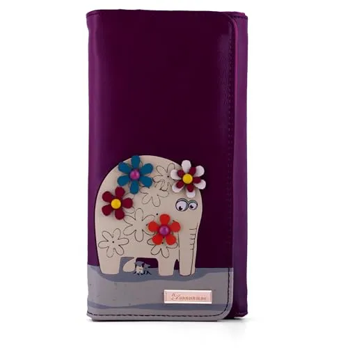 Kukubird Large Purse Elephant And Mouse Purse - Purple
