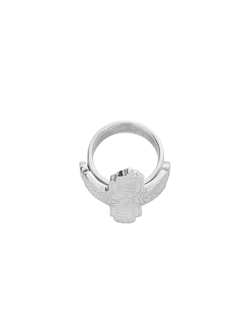 Large Coin Cross Ring