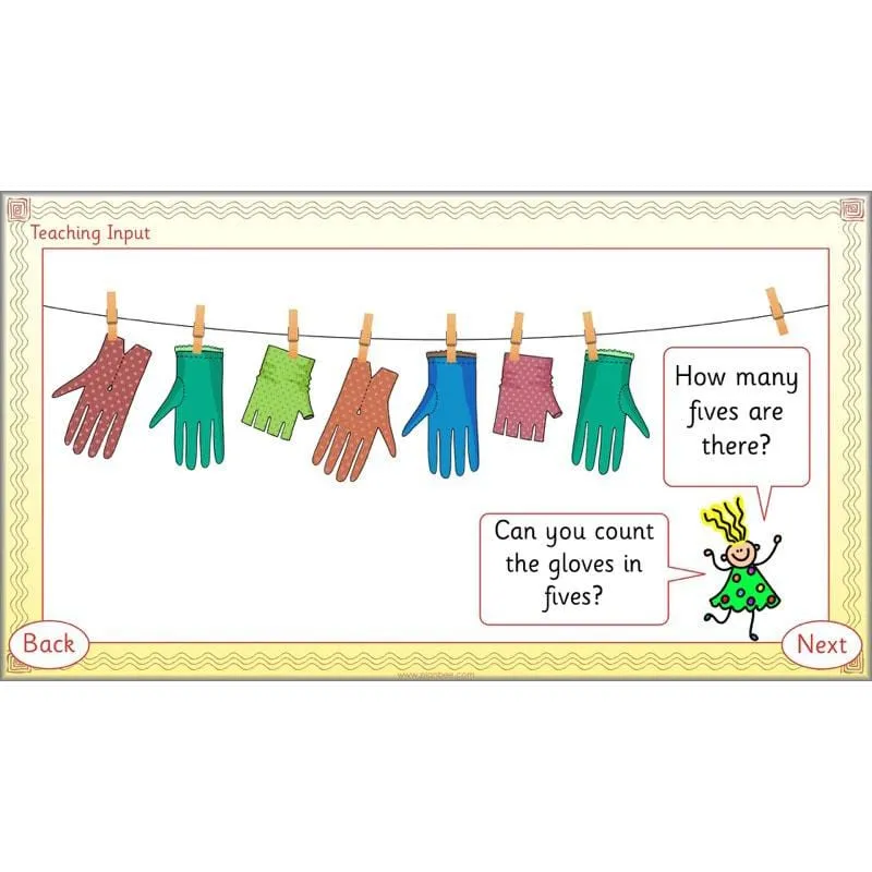 Let's count in twos, fives and tens