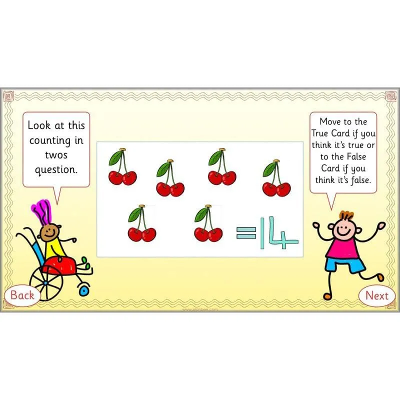 Let's count in twos, fives and tens