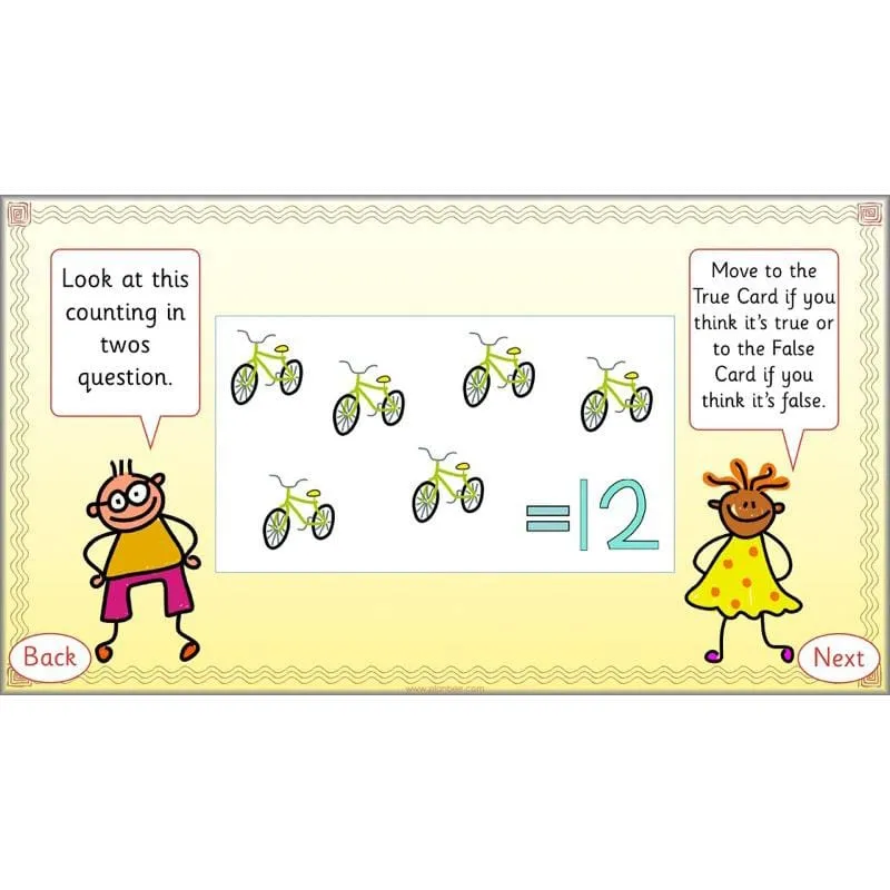 Let's count in twos, fives and tens