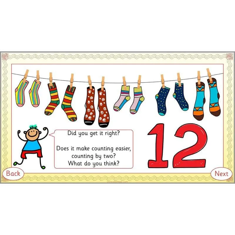 Let's count in twos, fives and tens