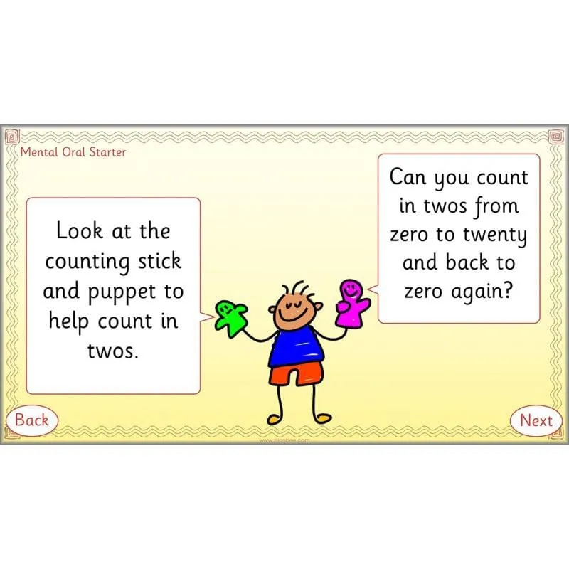 Let's count in twos, fives and tens