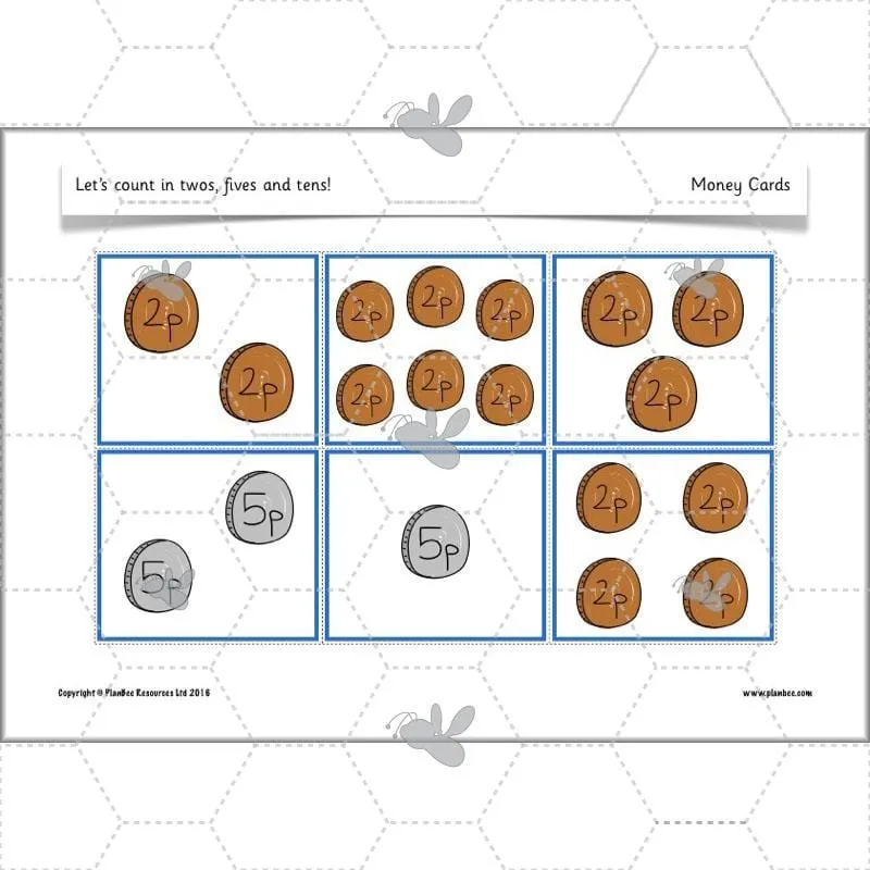 Let's count in twos, fives and tens