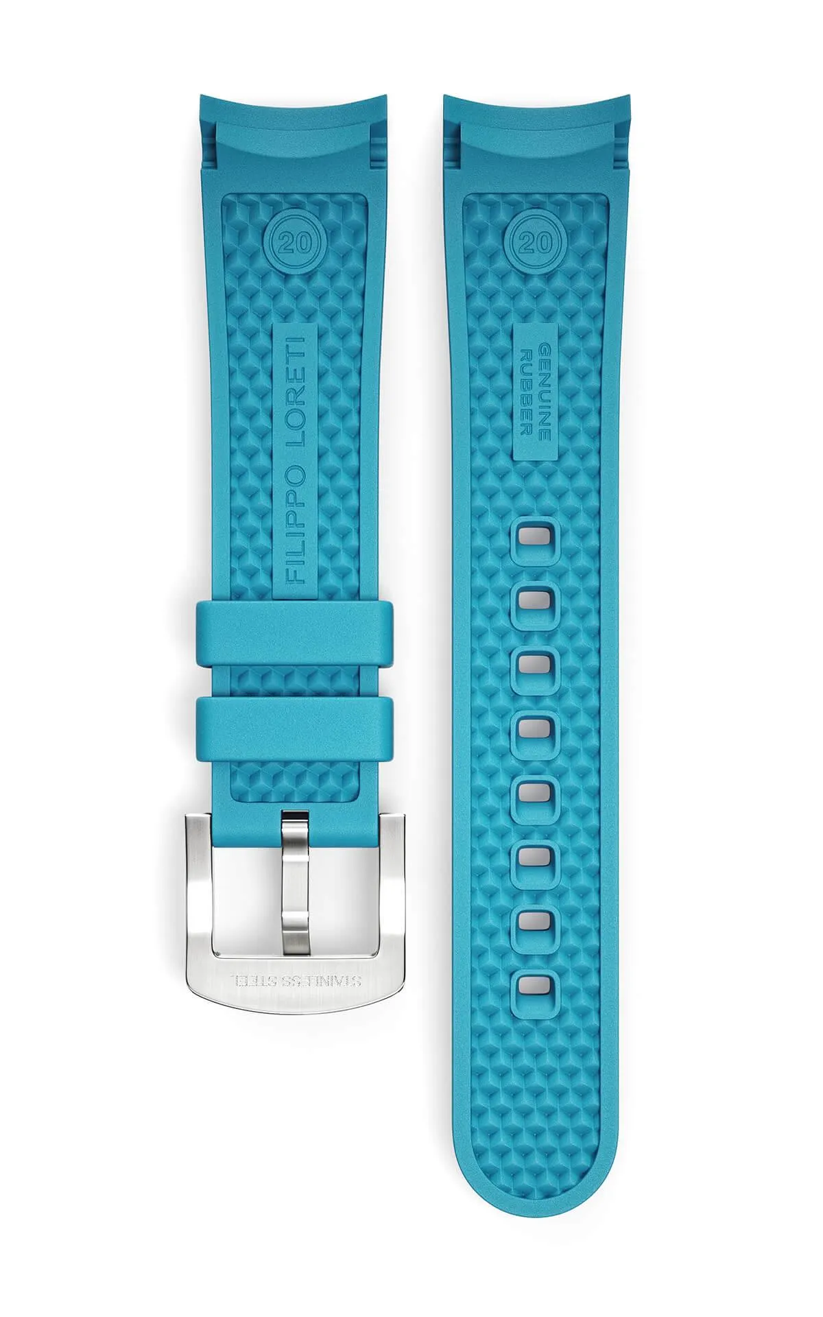 Light Blue Rubber Strap