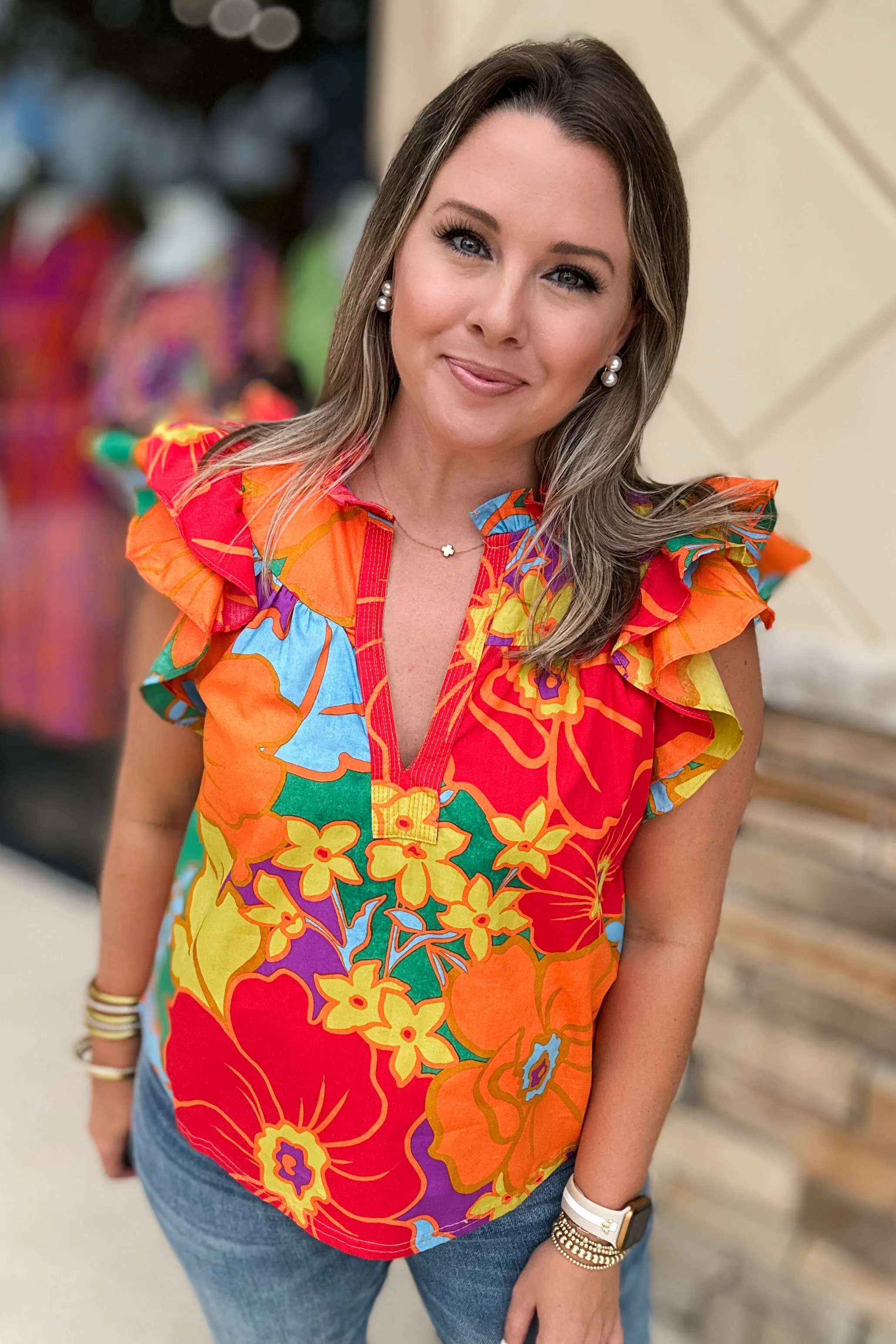 Like A Tropic Dream Ruffle Top